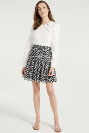 Heidi Abstract Dot Burnout Skirt