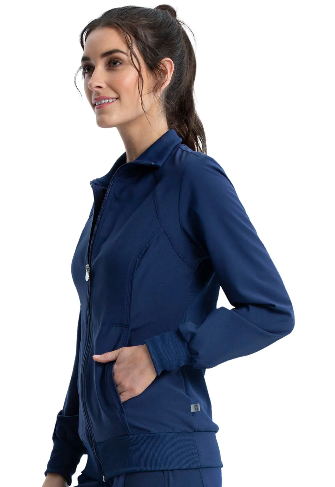 Infinity Zip Front Scrub Jacket
