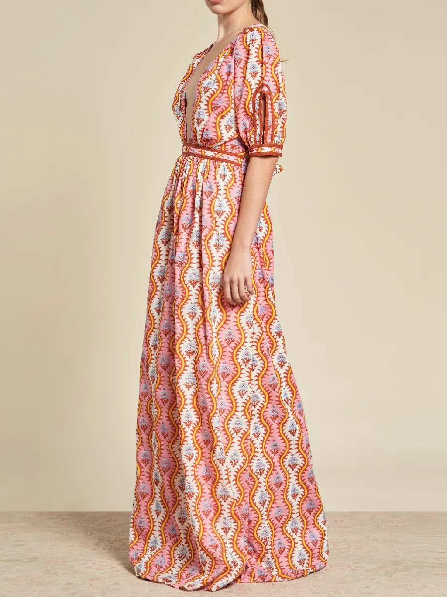 Ivy Print Cotton Dress
