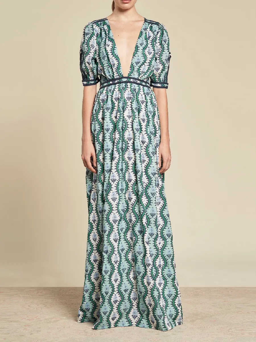 Ivy Print Cotton Dress