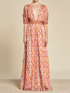 Ivy Print Cotton Dress