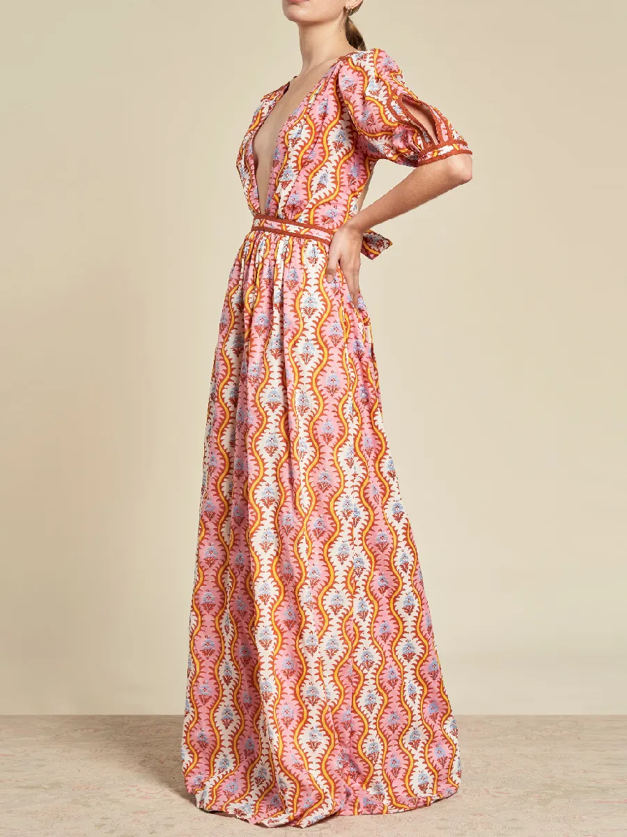 Ivy Print Cotton Dress