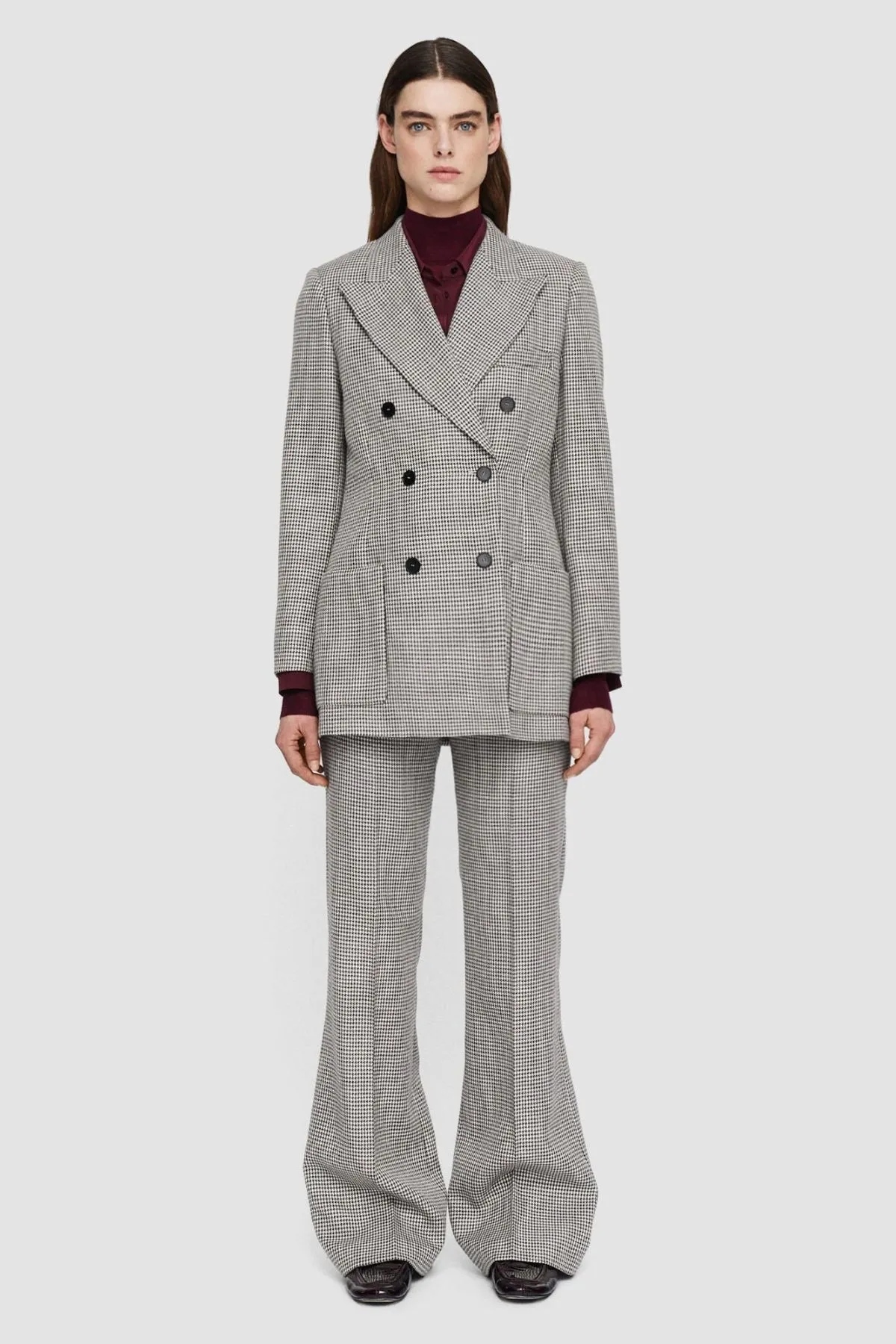 Joseph Fluid Mouline Leandre Jacket - Ivory/ Arabica