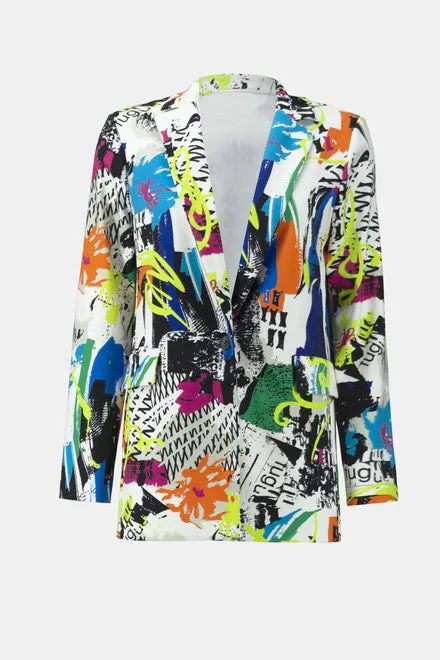 JOSEPH RIBKOFF 241302 Abstract Print Blazer