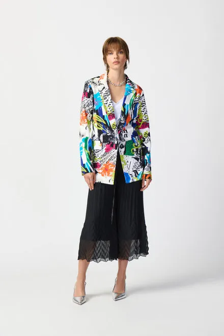 JOSEPH RIBKOFF 241302 Abstract Print Blazer