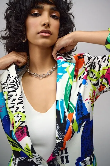 JOSEPH RIBKOFF 241302 Abstract Print Blazer