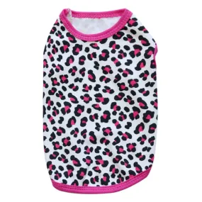 Leopard Print Summer Breathable Cotton Puppy Shirt