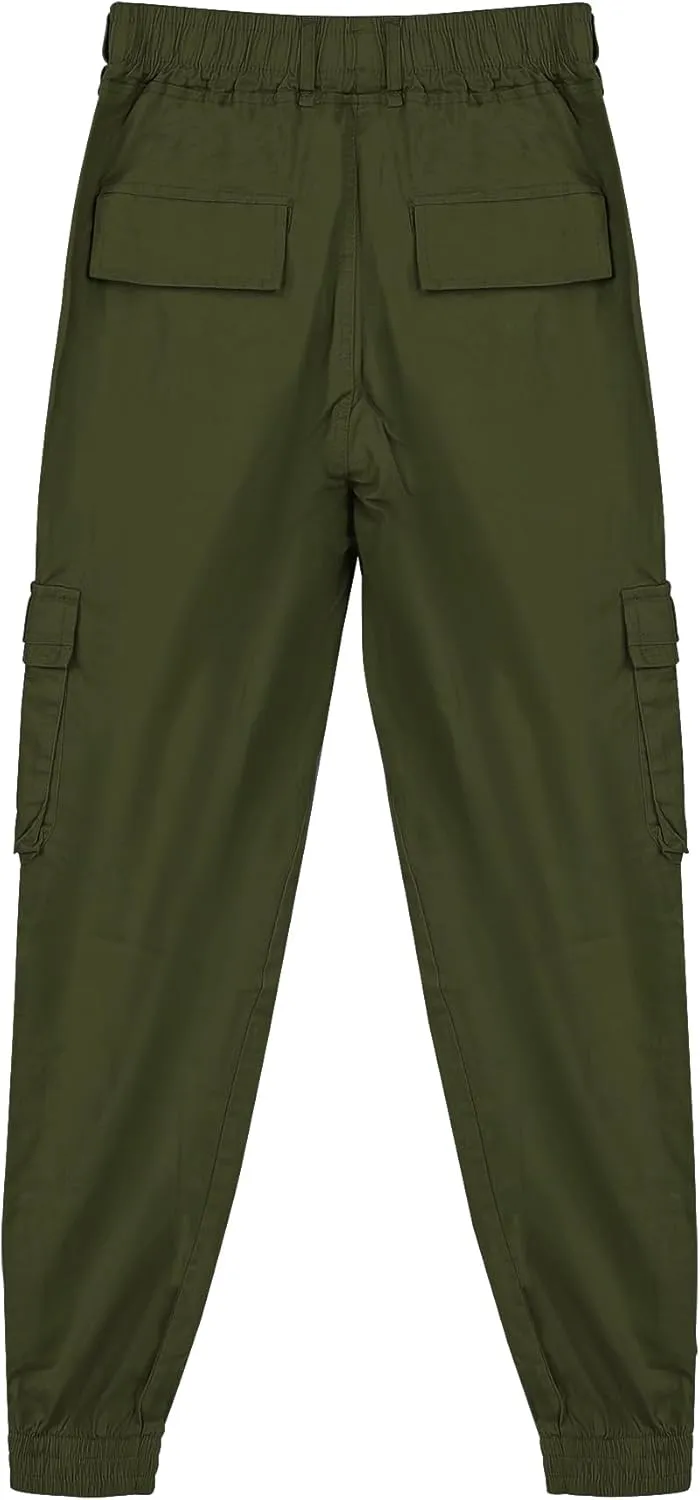 Men's Cargo Pants Made of Cotton Elastic Waist Jogging Trousers Casual Outdoor Trousers 2025