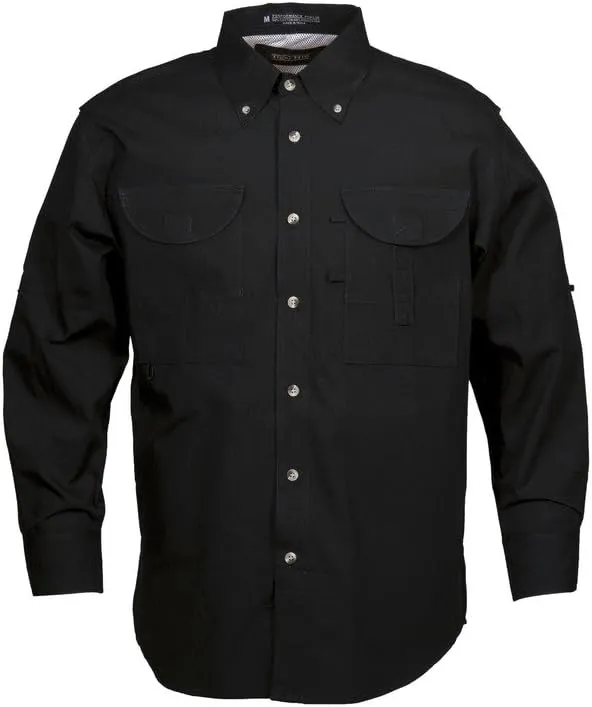 Men's Long Sleeve Fishing Button Down Shirt, Breathable Outdoors Casual Lightweight Shirt