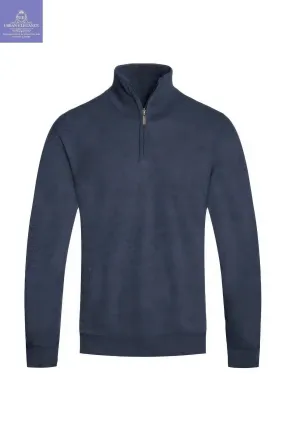Men's Stylish Knit Quarter Zip Pullover Sweater
