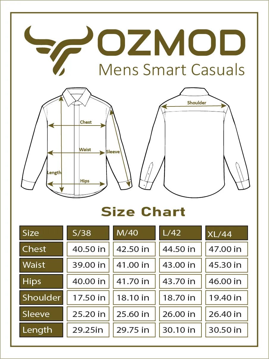 Men's Tan Colour Western Shirt in Twill Cotton with Western Yoke