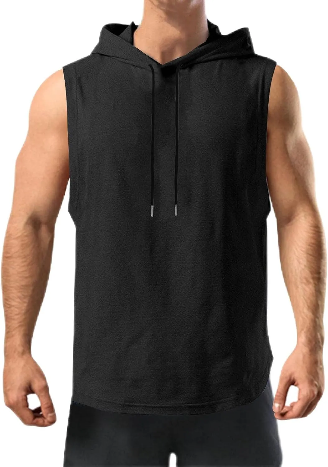 Mens Work Out Gym Beach Vest Hoods Coat for Man Sleeveless Hawaiian Cami Tank Hooded Tropical Fall Winter Vest 2025