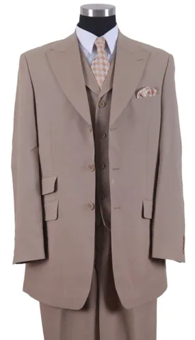 Milano Moda 905V-TAN Mens Suit