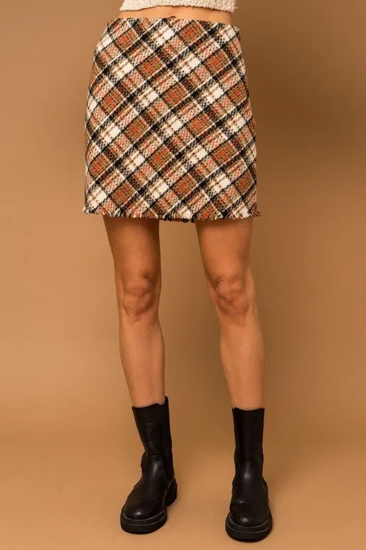 Modern Checkmate Mini Plaid Skirt