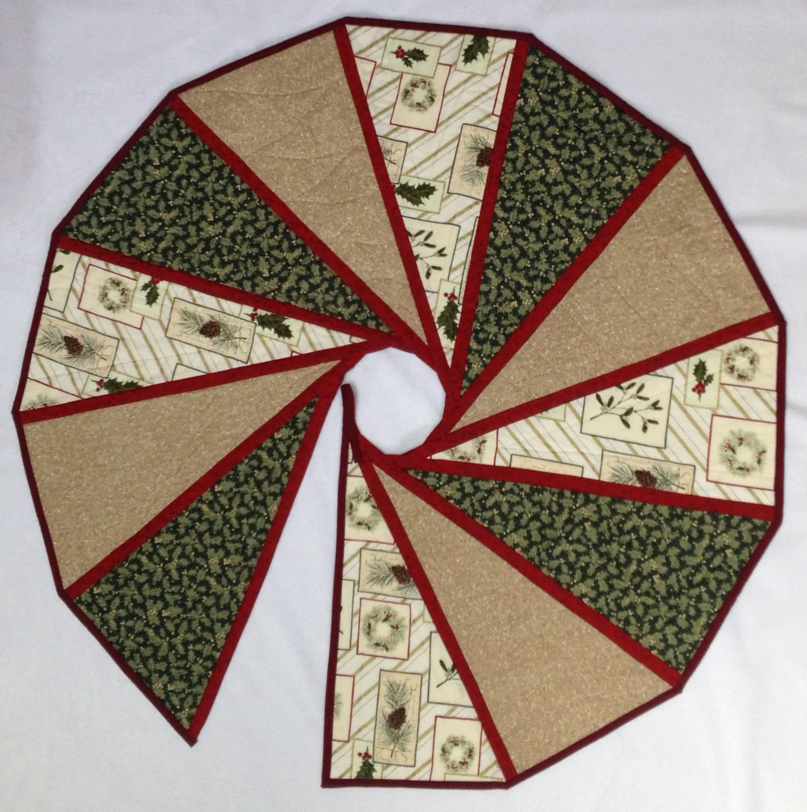 Modern Two Sided Tree Skirt Quilt Pattern
