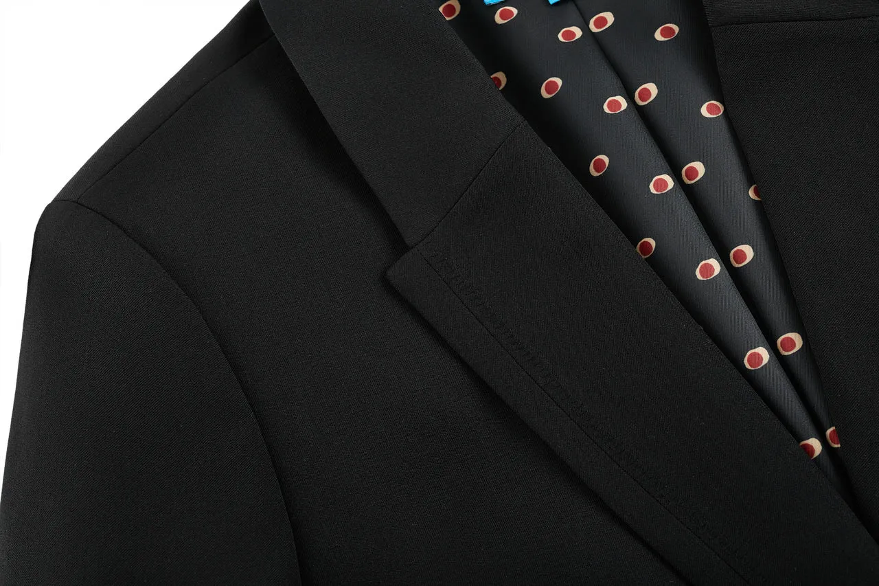 Multiway Stretch Reverse Collar Suit Blazer