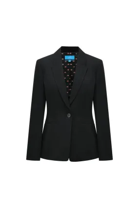 Multiway Stretch Reverse Collar Suit Blazer