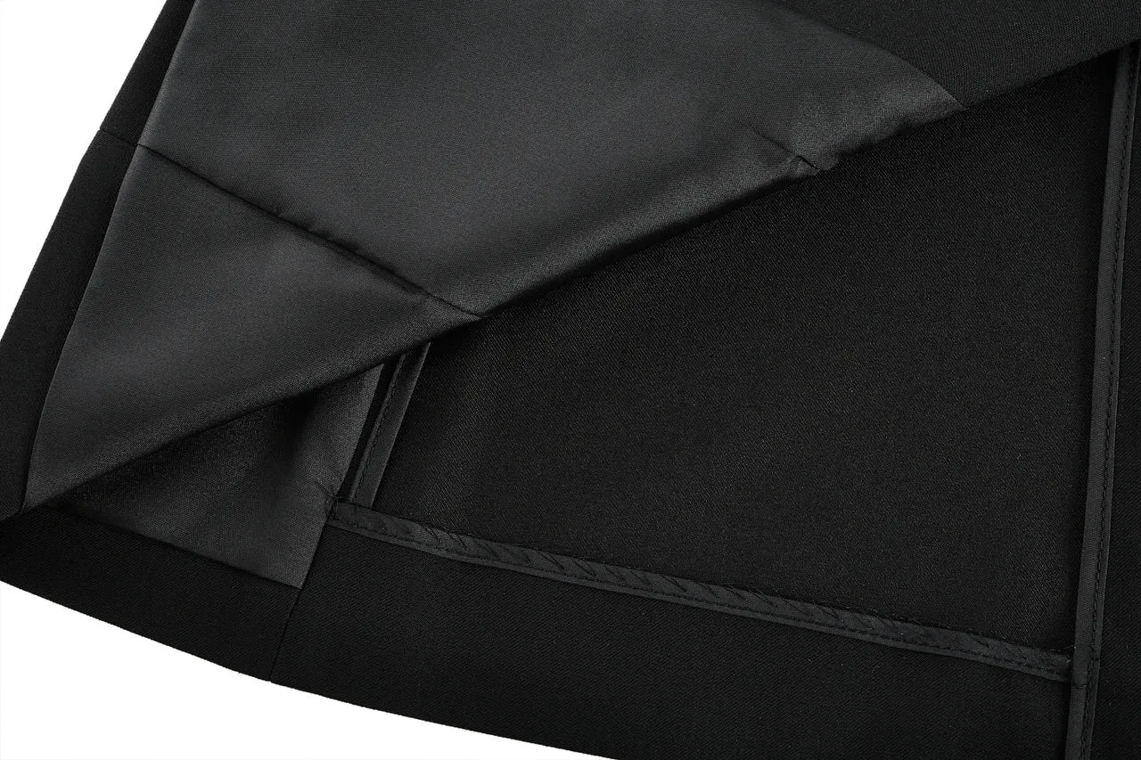 Multiway Stretch Reverse Collar Suit Blazer