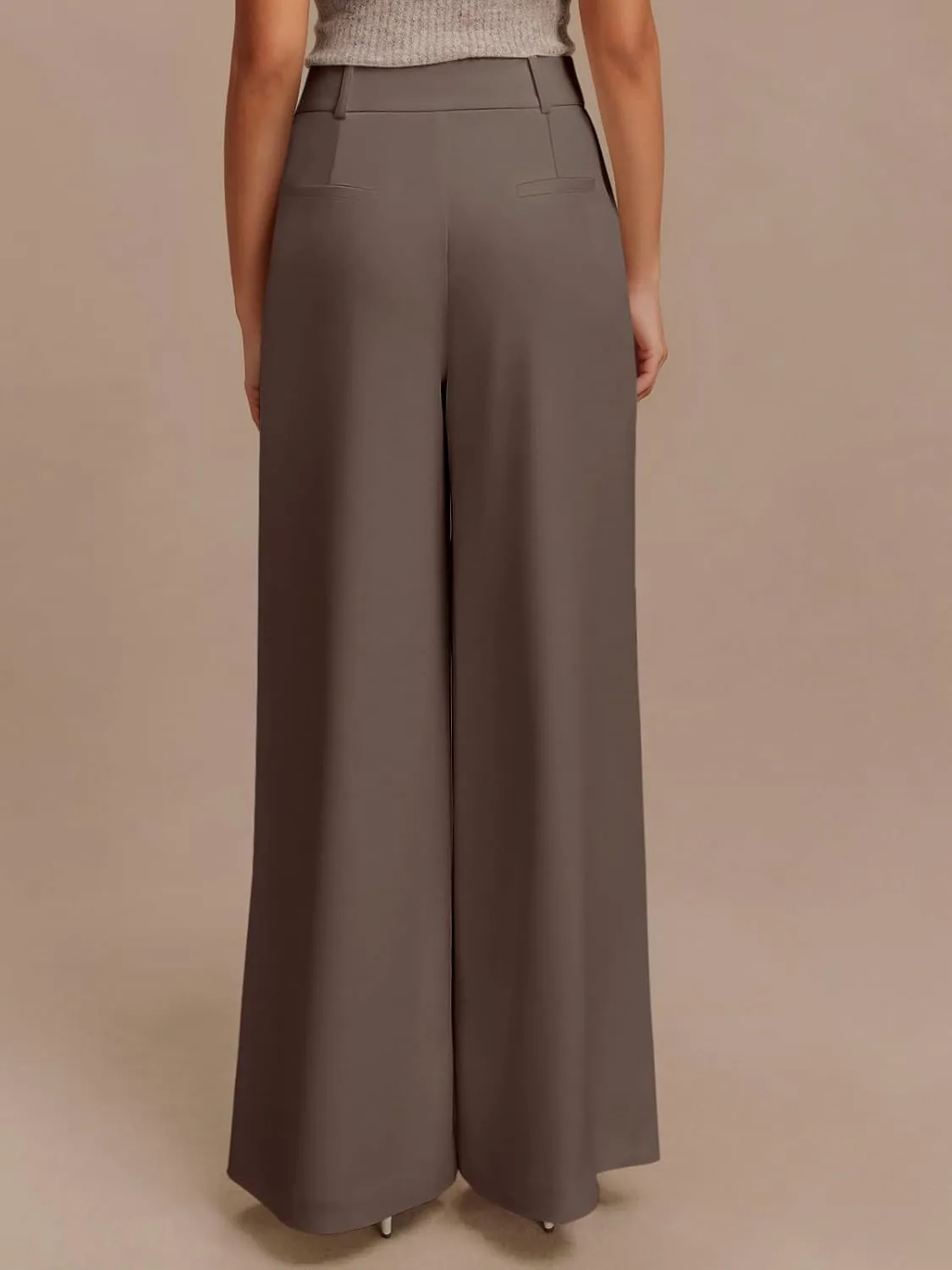 NIMIN High Waisted Dressy Pants for Women Straight Leg Business Casual Work Trousers Office Slacks with Pockets