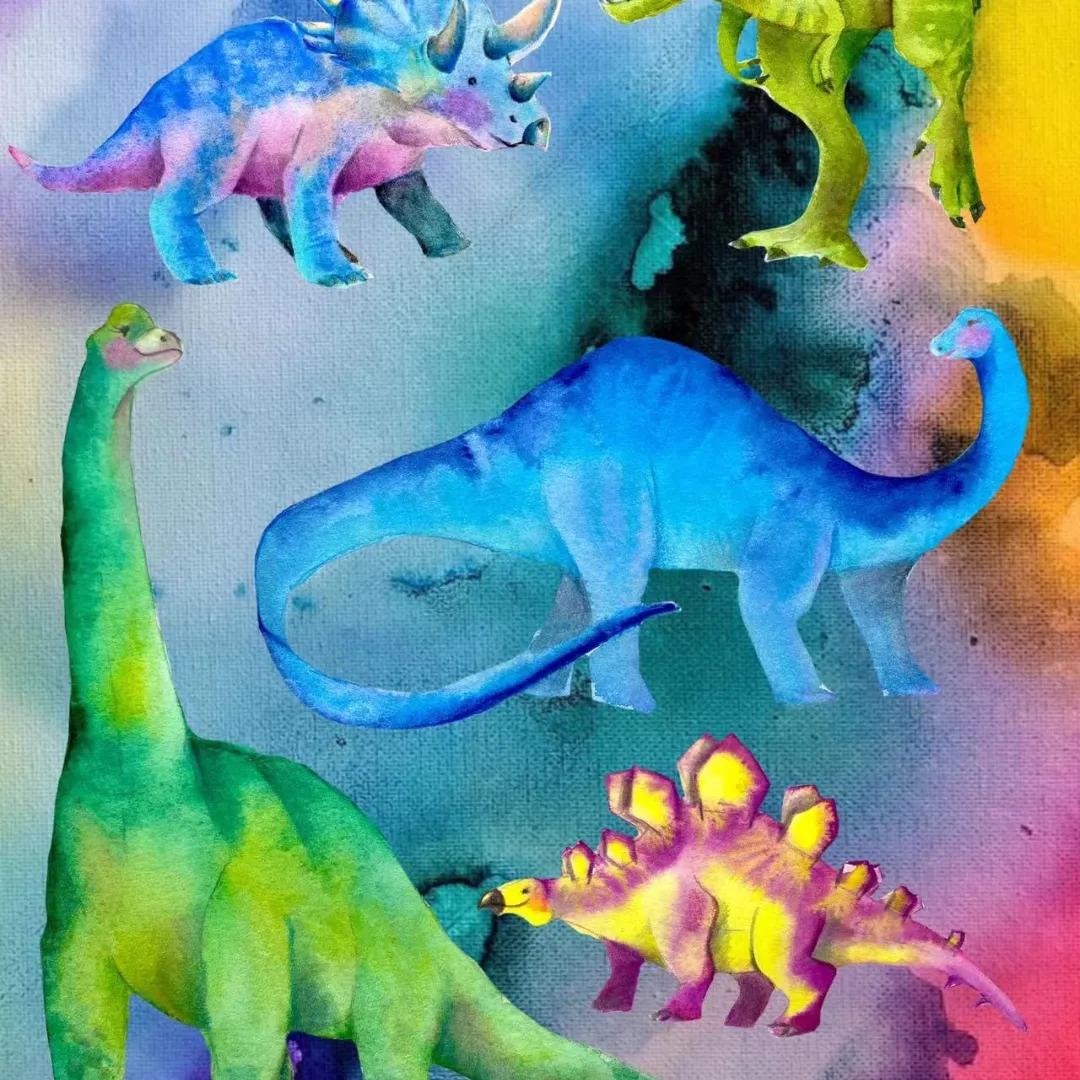 Rainbow-saurus Beach Hat
