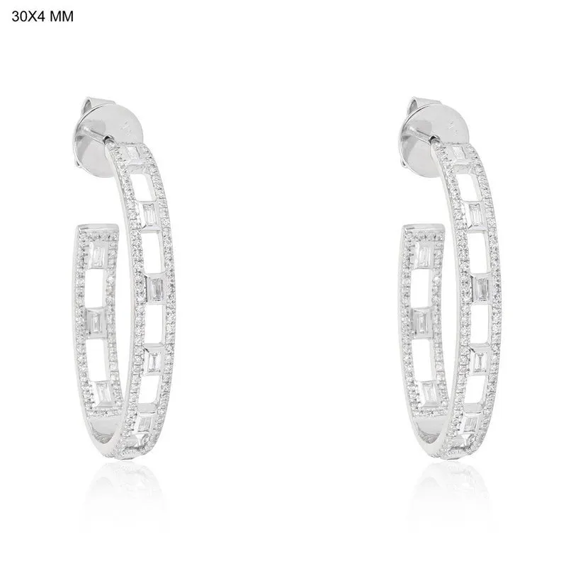 Refined Diamond Danglers Drop Earrings