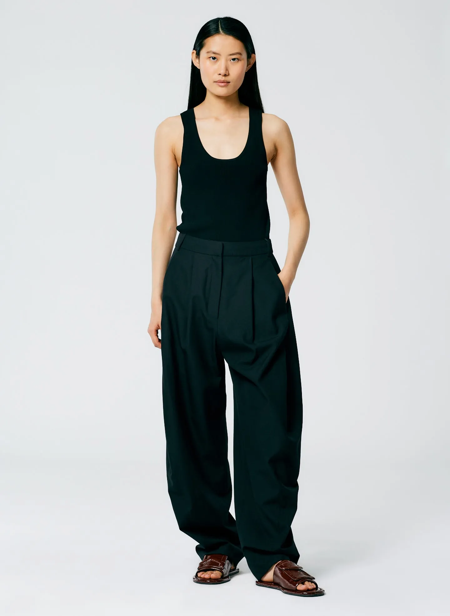 Refined Wool Tricotine Suiting Simon Trouser