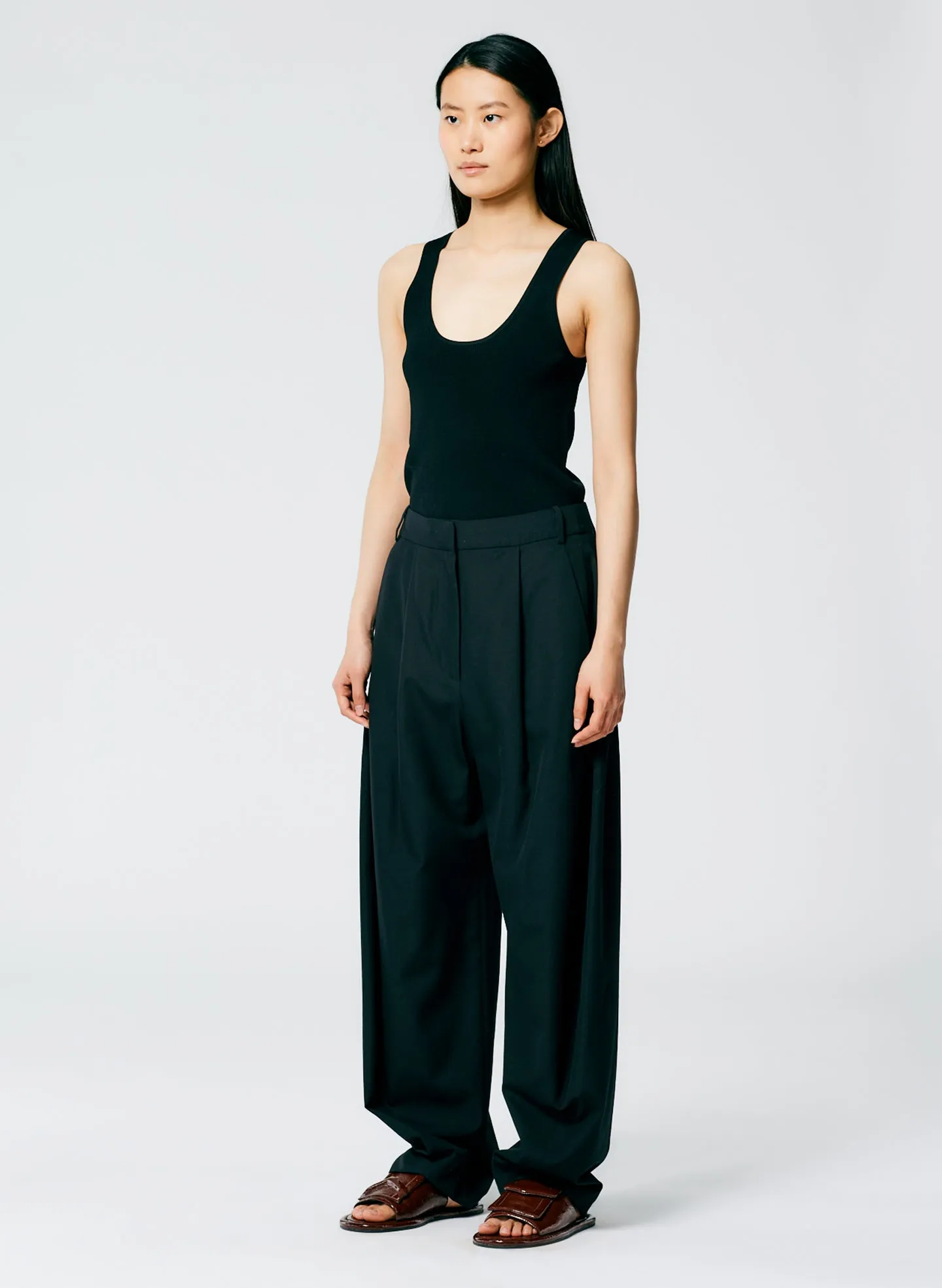 Refined Wool Tricotine Suiting Simon Trouser