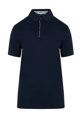 Regular Fit Cotton Navy Polo T-Shirt