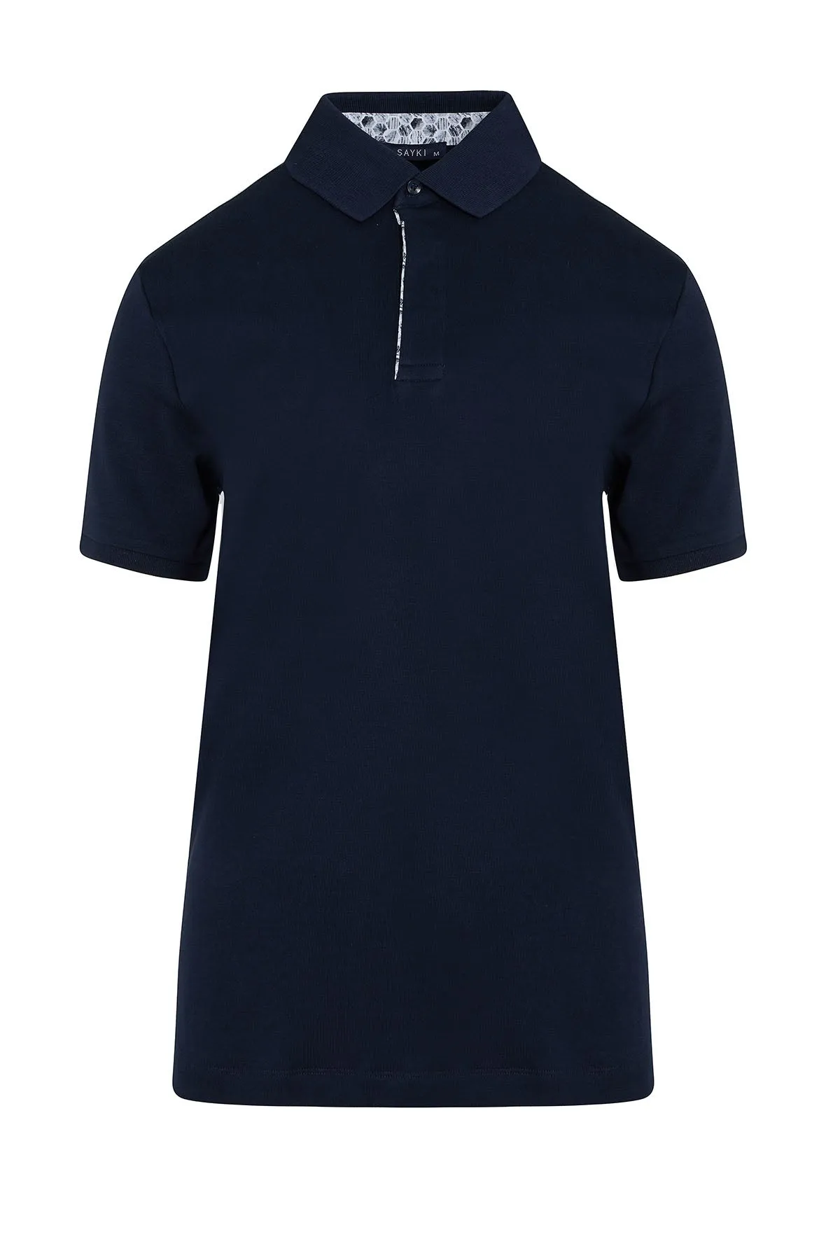 Regular Fit Cotton Navy Polo T-Shirt