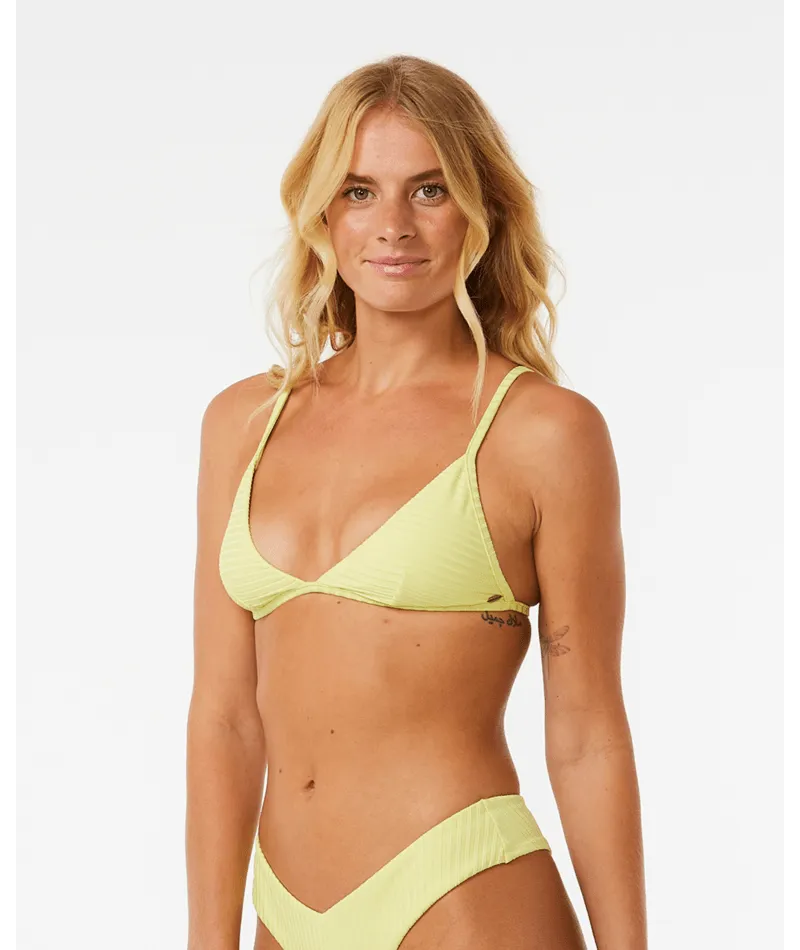 Rip Curl Premium Surf Fixed Tri Top-Bright Yellow