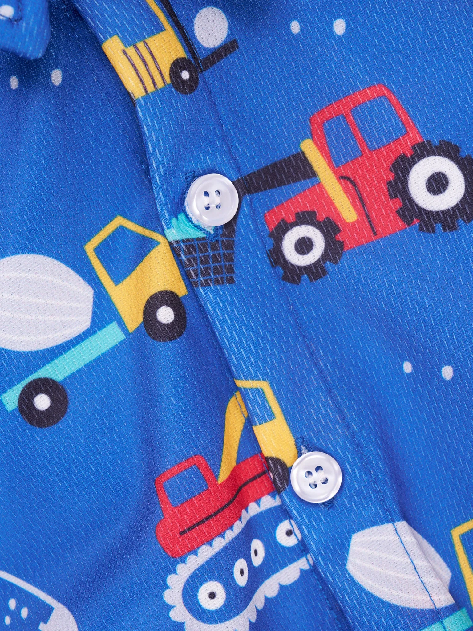 Royal Blue Construction Polo Romper