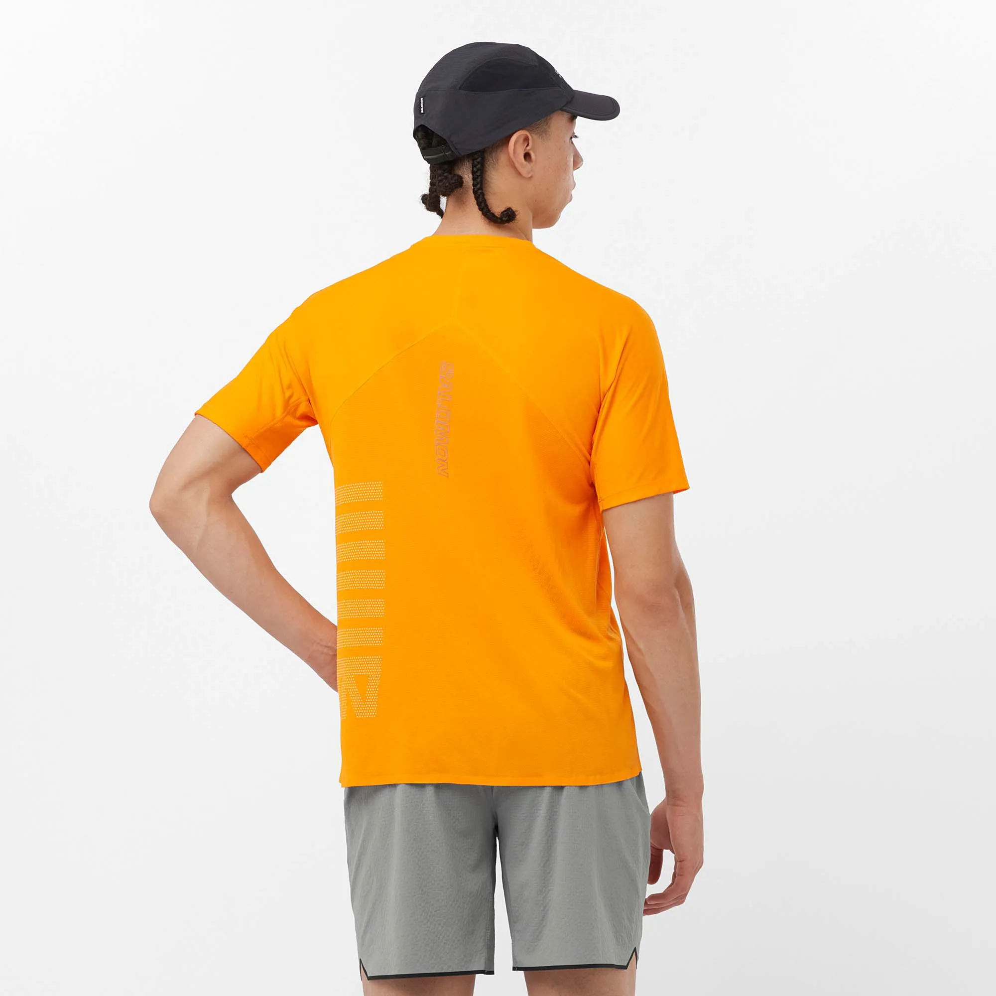Salomon | Men's Sense Aero GFX Short Sleeve T-Shirt - Zinnia