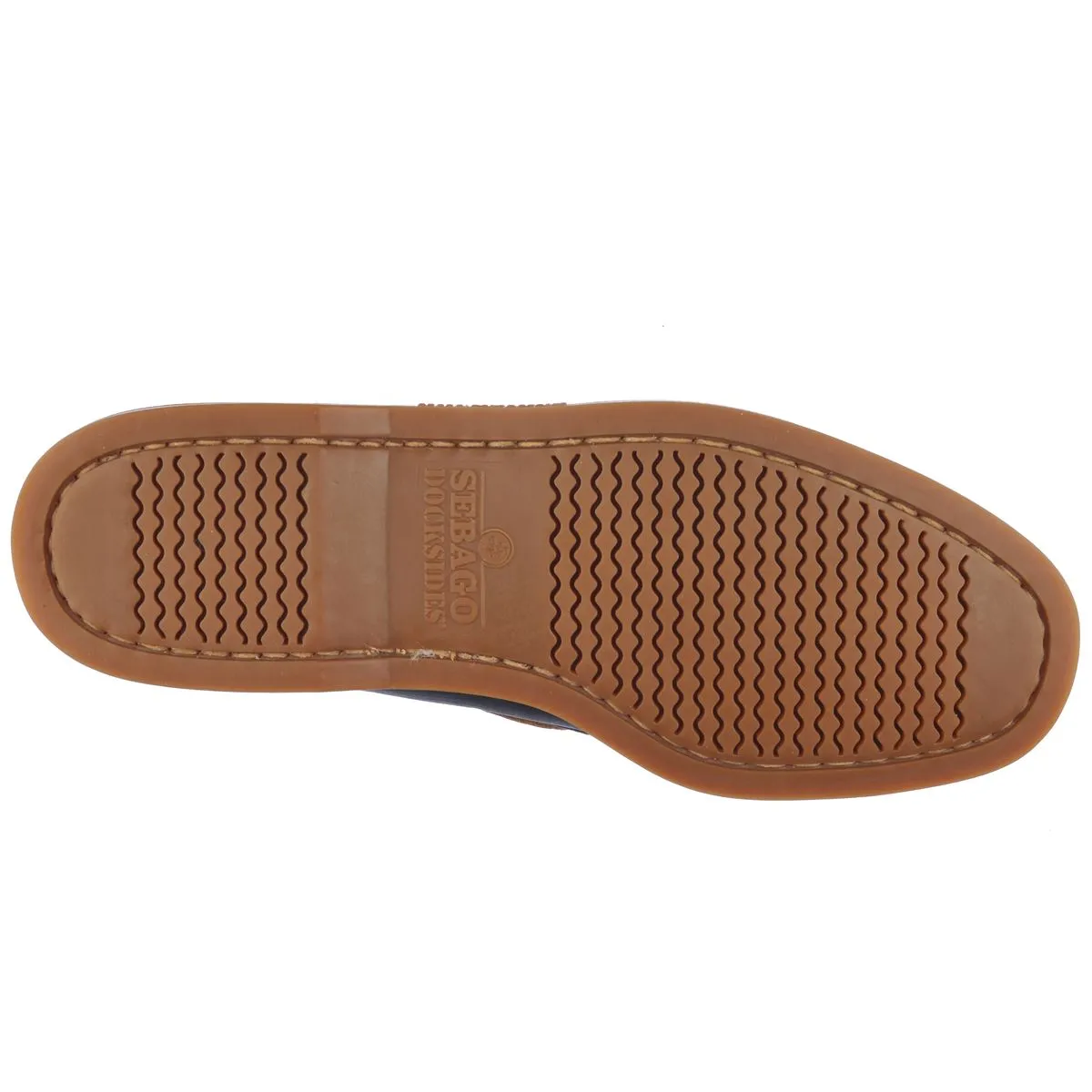SEBAGO Leather DOCKSIDES PORTLAND NAVY TAN