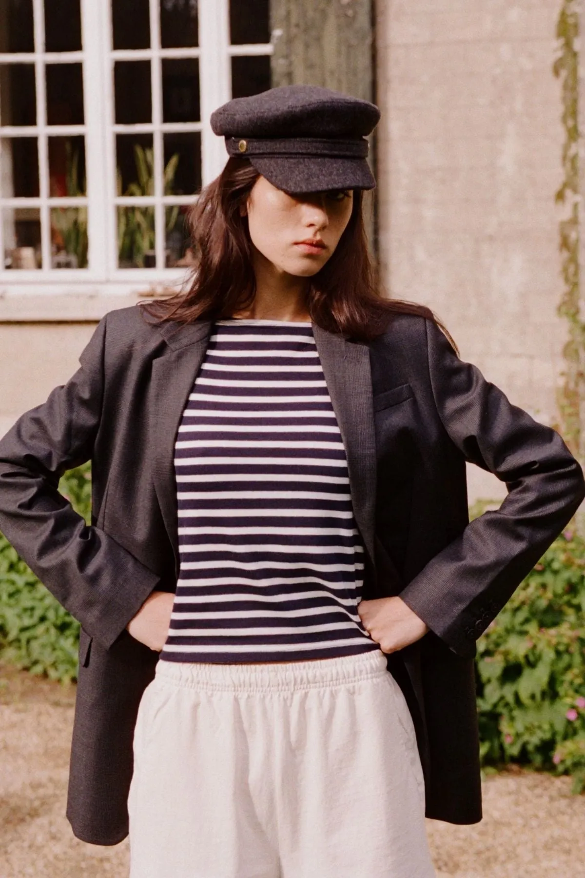 Sporty & Rich Friars Tailored Blazer - Grey Check