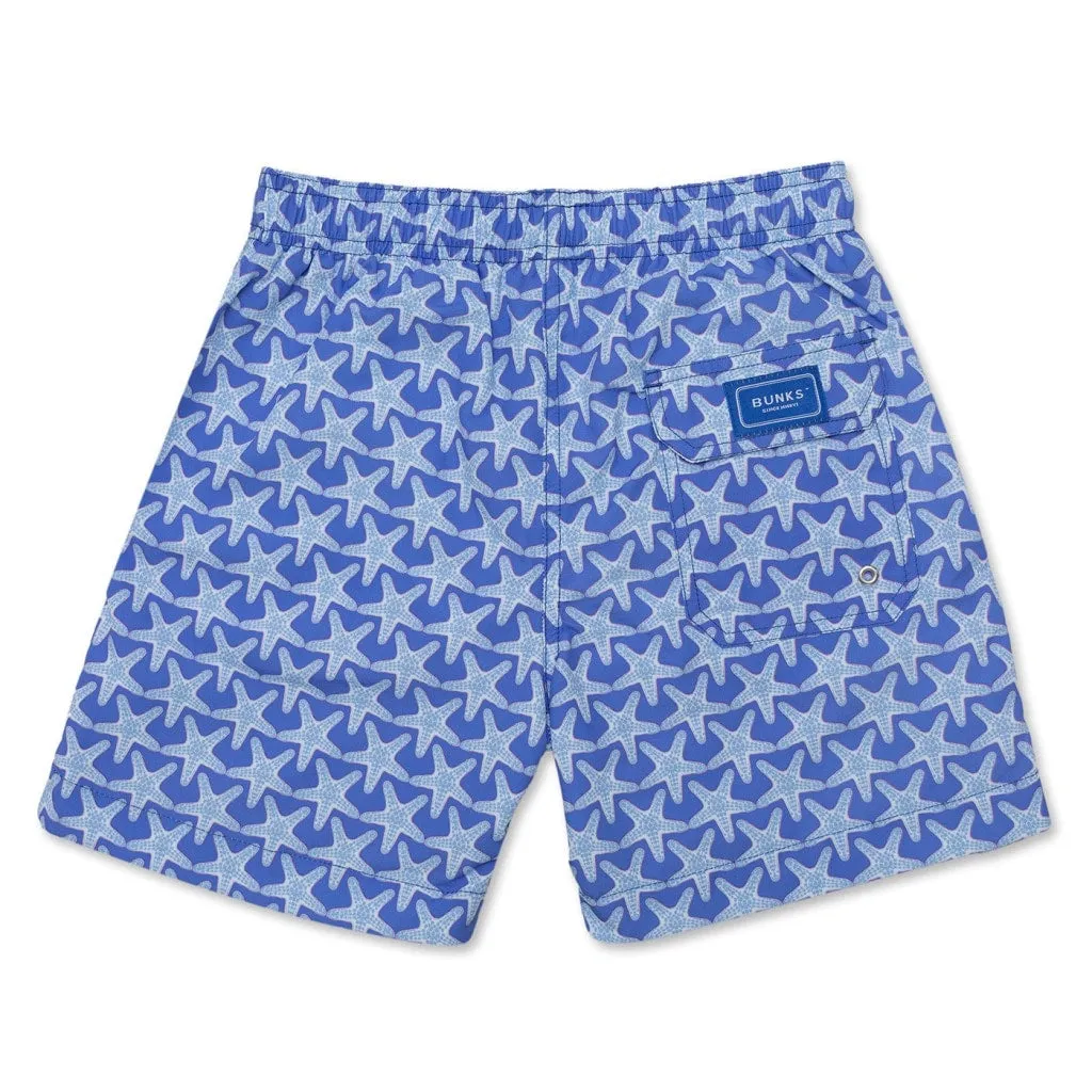 Starfish Swim Shorts - Bright Blue/Pale Blue