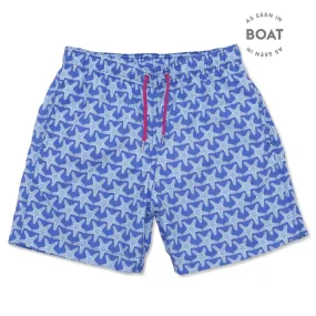 Starfish Swim Shorts - Bright Blue/Pale Blue
