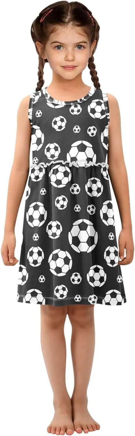 Summer Girl Dress Casual Dress Sleeveless Toddler Outfits Clothes