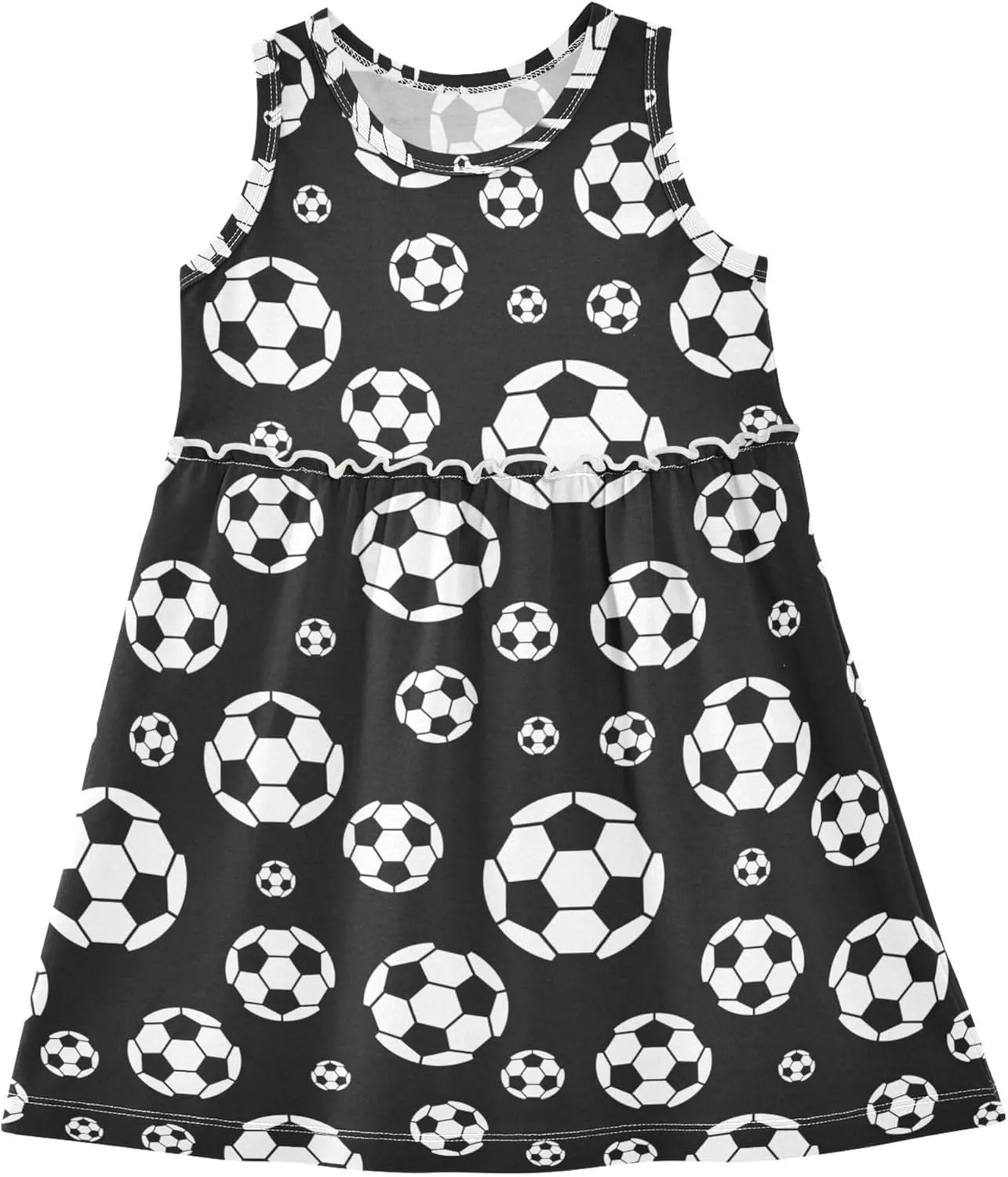 Summer Girl Dress Casual Dress Sleeveless Toddler Outfits Clothes