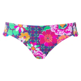 Sun Kiss Floral Print Low Rise Frill Bikini Brief Pant - Lepel Swim