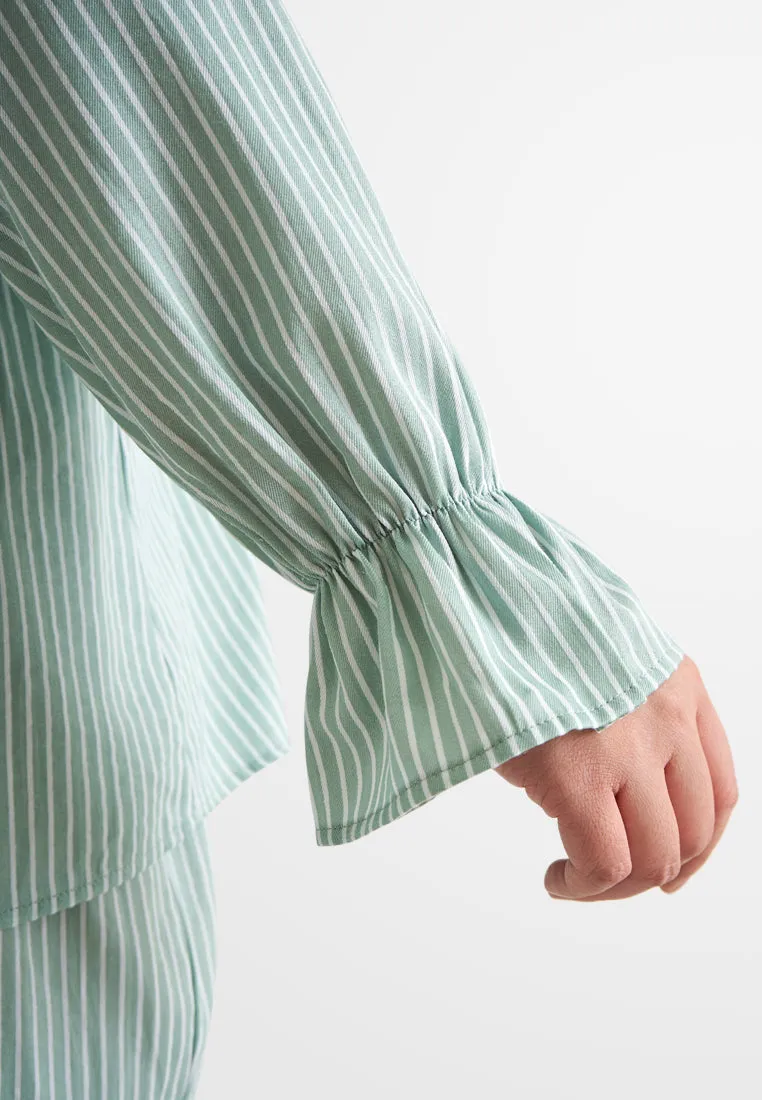 Suri Modern Striped Kurung Set