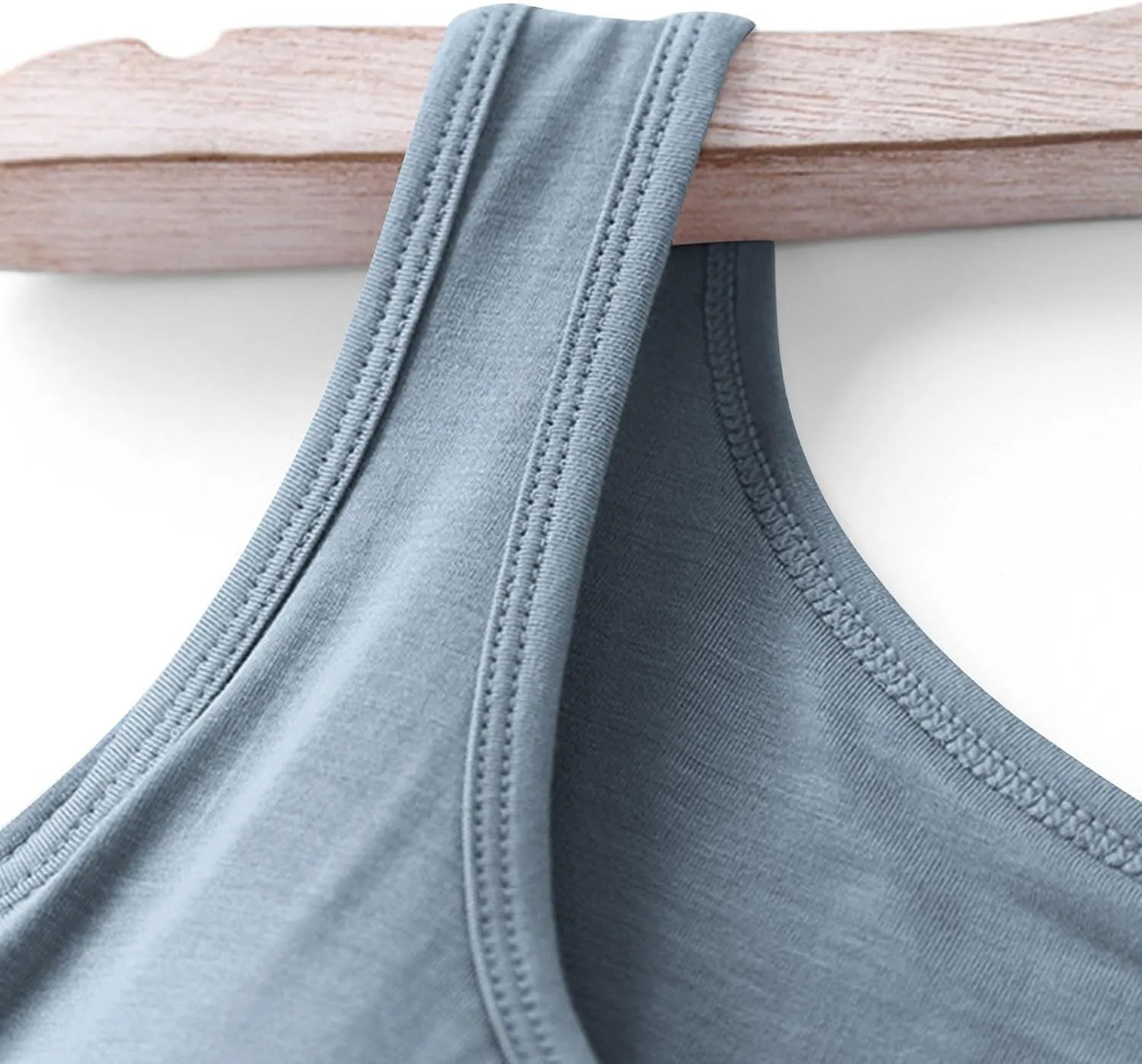 Tank Tops for Women 2025 Built in Bra Solid Color Crewneck Sleeveless Shirts Padded Trendy Casual Comfy Yaga Camisole