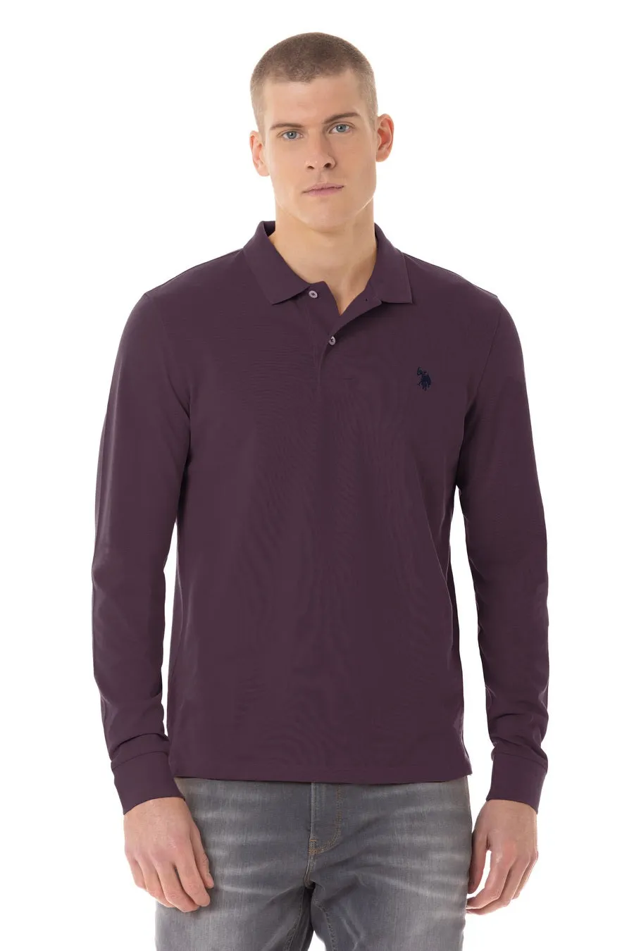 US POLO CASUAL MENS POLO LONG SLEEVE T-SHIRT