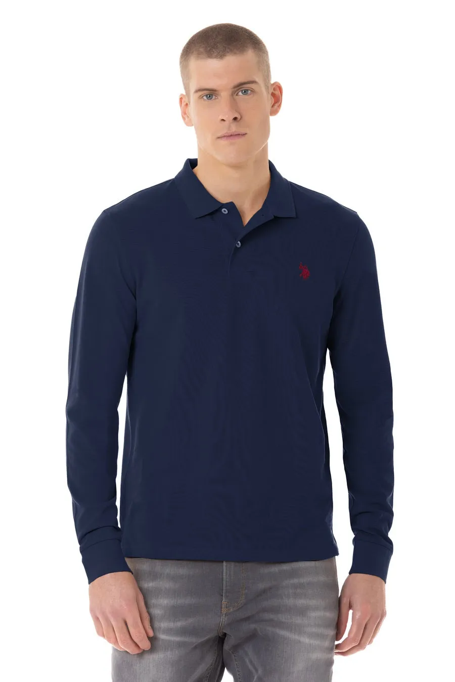 US POLO CASUAL MENS POLO LONG SLEEVE T-SHIRT