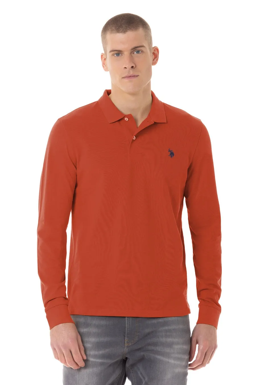 US POLO CASUAL MENS POLO LONG SLEEVE T-SHIRT