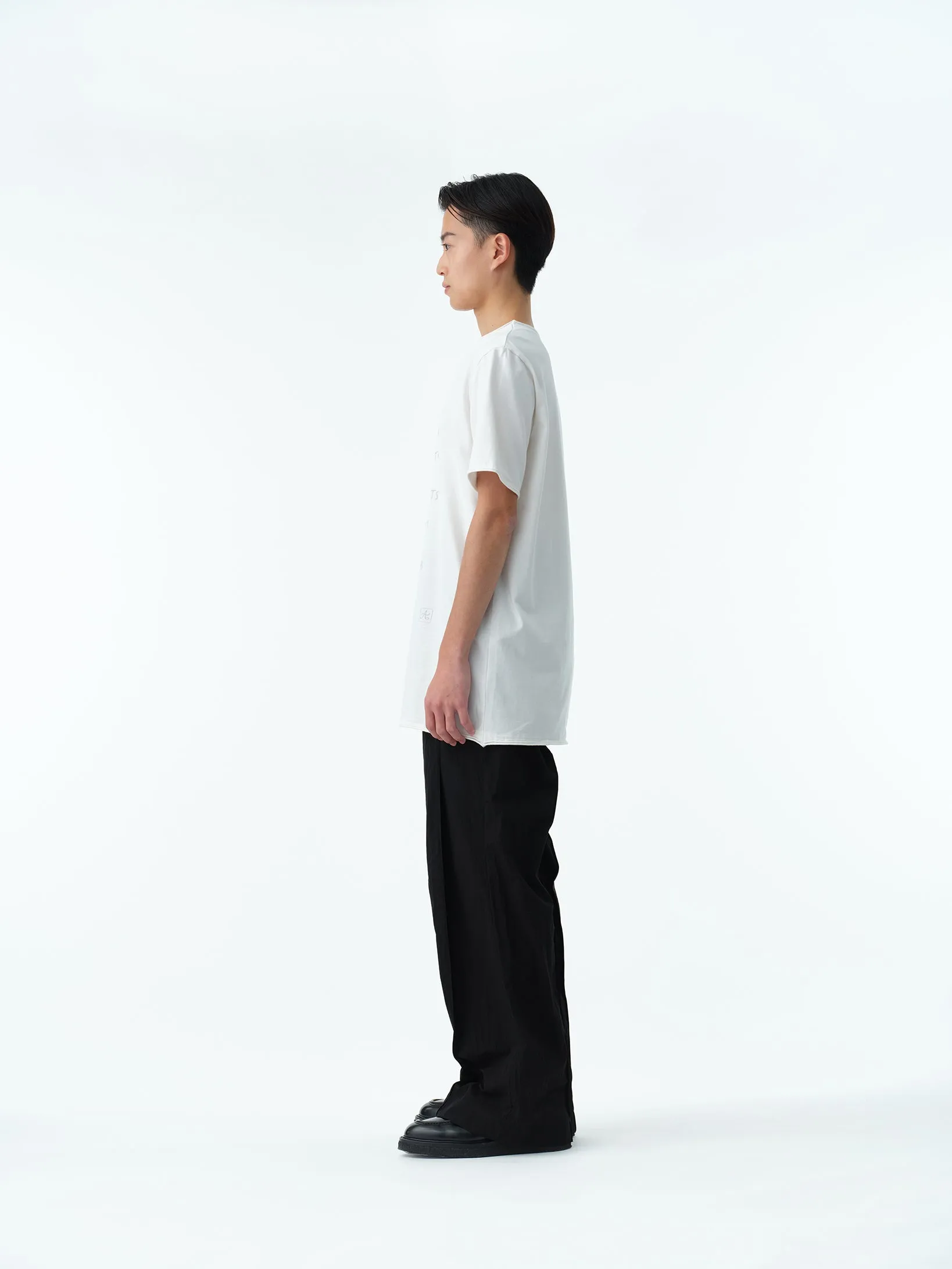 WASHER NYLON PINTUCK EASY TROUSERS .13【BLACK】