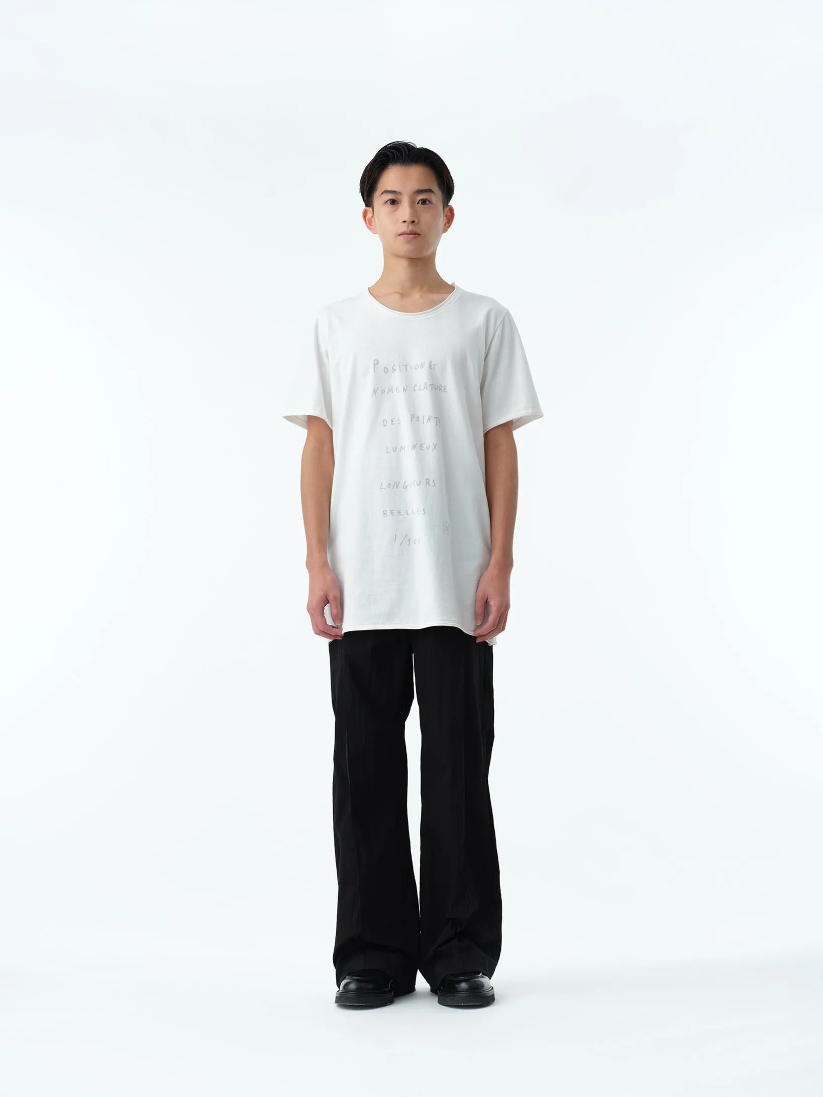 WASHER NYLON PINTUCK EASY TROUSERS .13【BLACK】