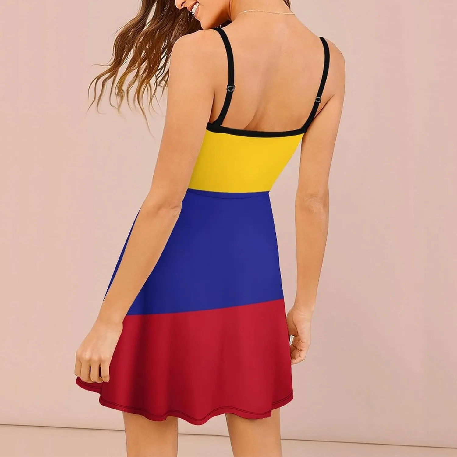 Womens Summer Casual Wrap Tank Dress Sleeveless Beach Dress