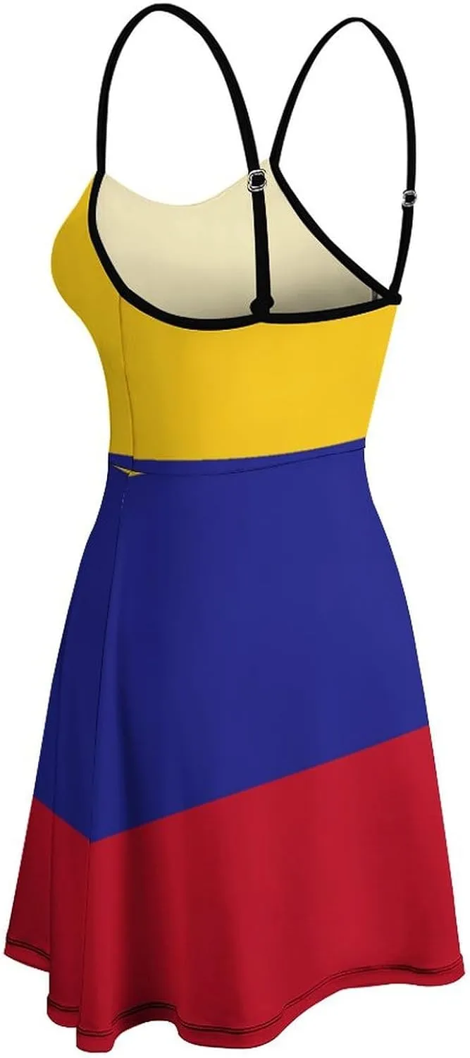 Womens Summer Casual Wrap Tank Dress Sleeveless Beach Dress
