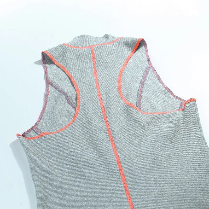 Women's Zipper Ribbed Slim Mini Dress