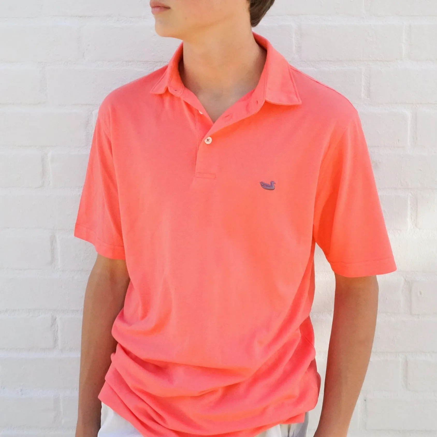 Youth MarshLUX Mangrove Pique Polo